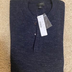 J. Crew rugged cotton Henley sweater